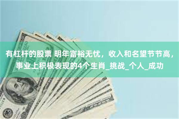 有杠杆的股票 明年富裕无忧，收入和名望节节高，事业上积极表现的4个生肖_挑战_个人_成功